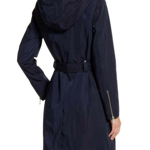 Gorgeous BNWT AVEC LES FILLES Water Resistant Moto Trench Coat - Picture 4 of 6